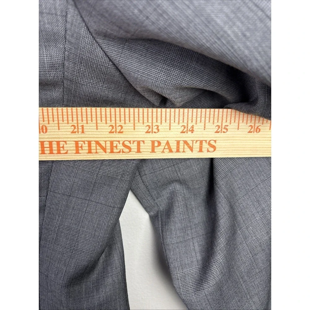 Ralph Lauren 42L Gray Windowpane Check Tweed sport coat Jacket blazer Preppy